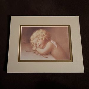 Sleeping Cherub Matted Print